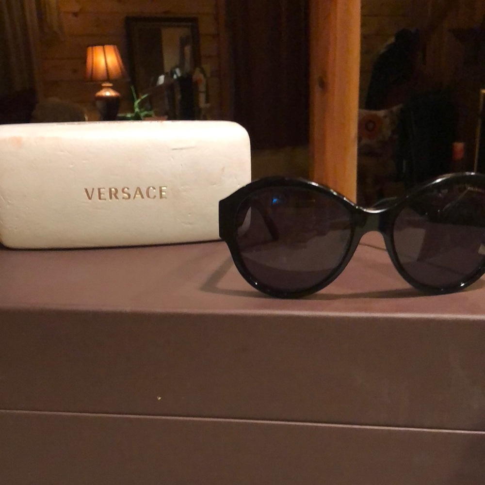 Oversized Black Versace frames